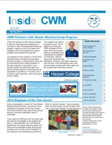 Inside CWM Newsletter – 2013 Spring