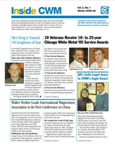 Inside CWM Newsletter – 2006 Spring