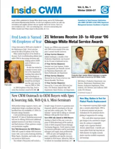 Inside CWM Newsletter – 2007 Spring