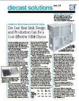 Die Cast Heat Sink Can Be a Cost-Effective OEM Choice