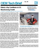Robots a Key Contributor to U.S. Manufacturing Growth